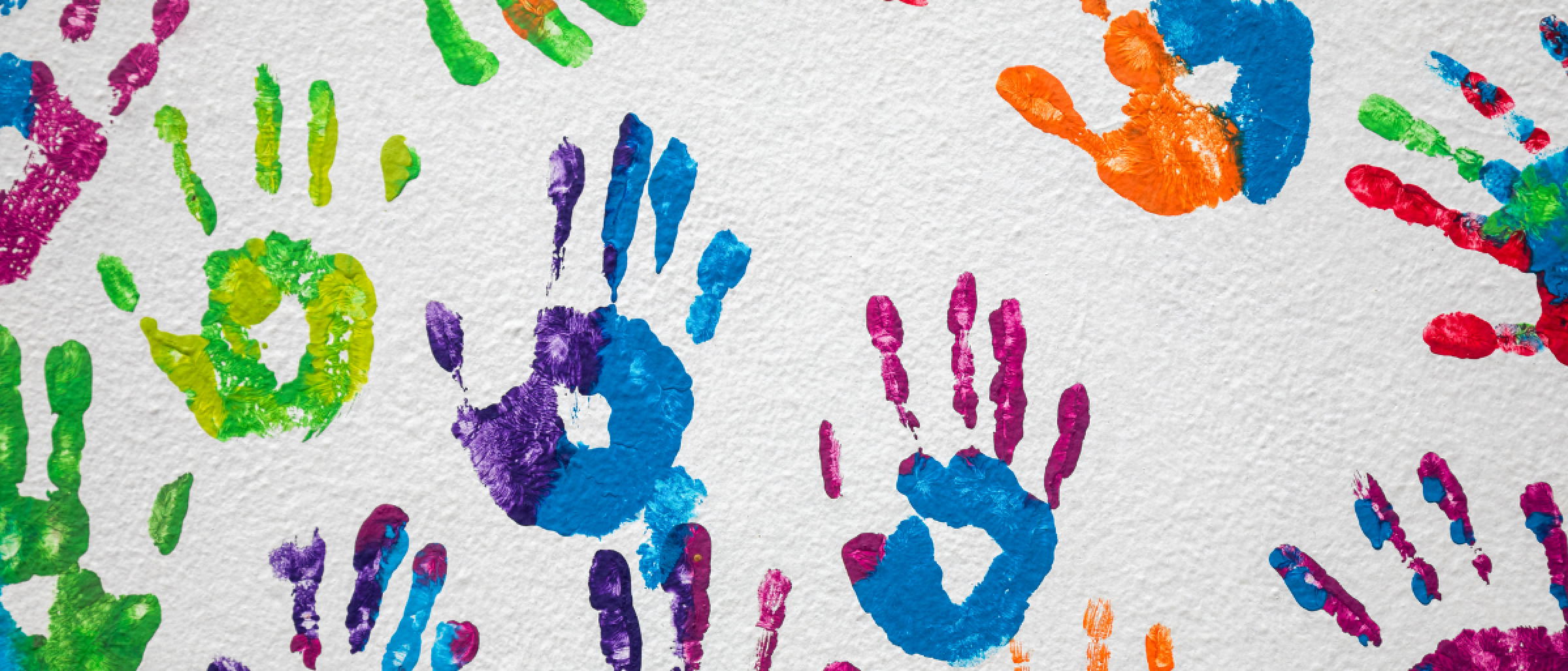 painted handprints